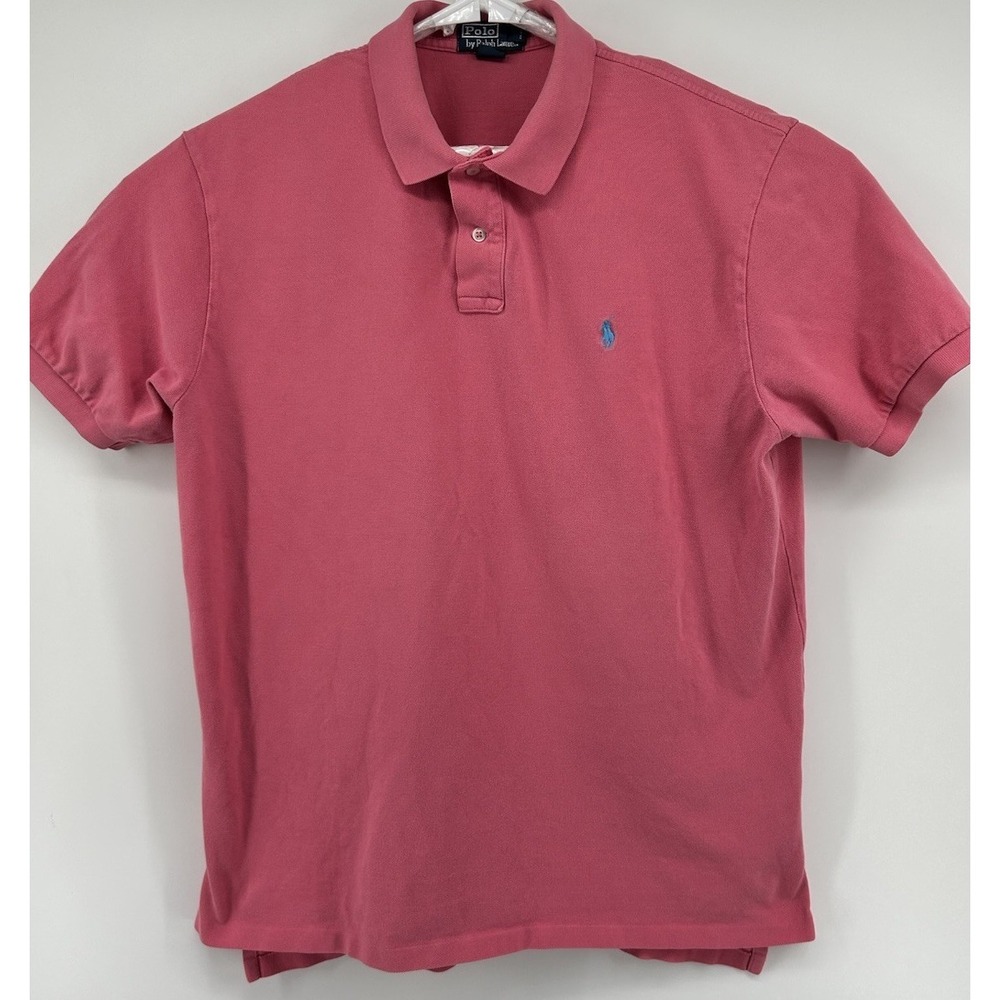 Polo Ralph Lauren Short Sleeve Polo Shirt Pink Men's XL